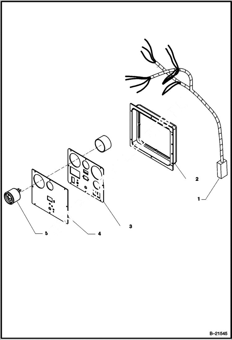 Схема запчастей Bobcat BAP185 - TACHOMETER OPTION ACCESSORIES & OPTIONS