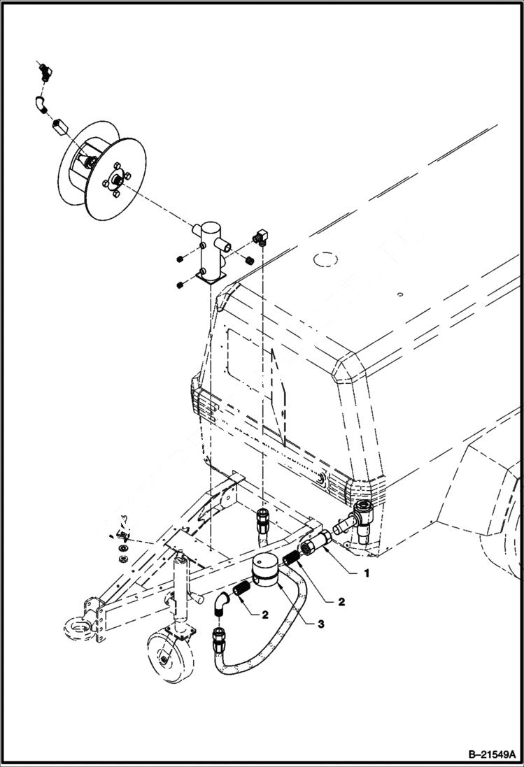 Схема запчастей Bobcat BAP185 - 2 QT HOSE REEL OILER ACCESSORIES & OPTIONS