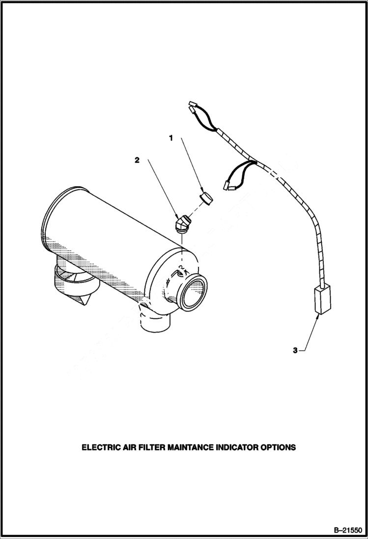 Схема запчастей Bobcat BAP185 - ELECT AIR FLTR MAINT IND ACCESSORIES & OPTIONS