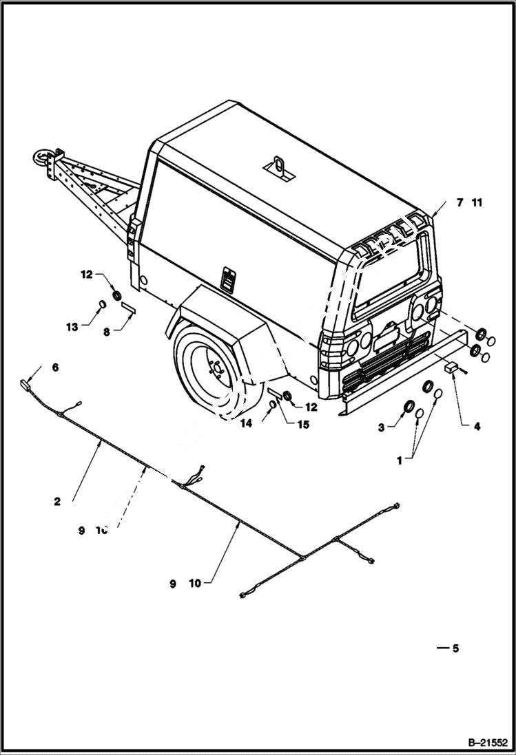 Схема запчастей Bobcat BAP185 - 4-LIGHT ASSY ACCESSORIES & OPTIONS