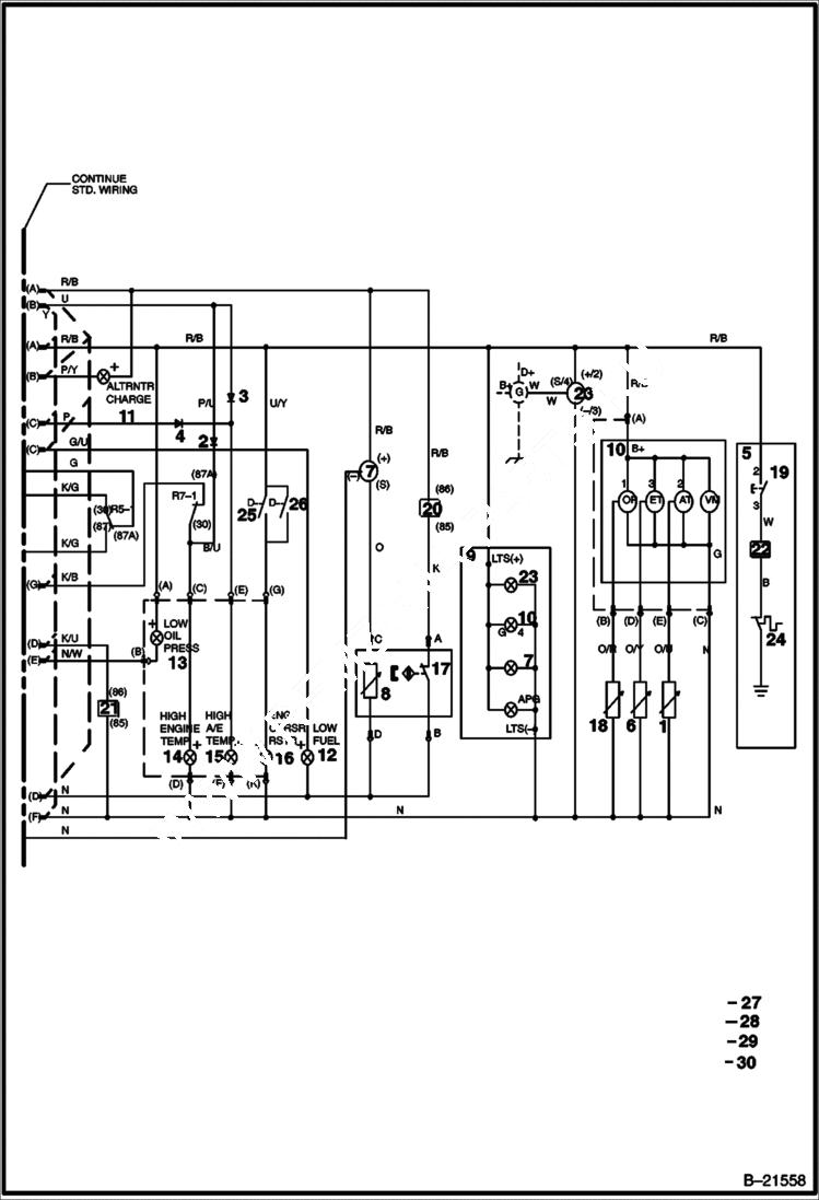 Схема запчастей Bobcat BAP185 - WIRING DIAG. ACCESSORIES & OPTIONS