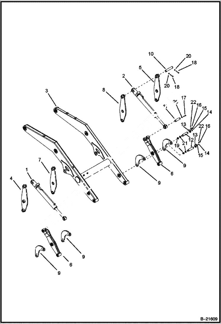 Схема запчастей Bobcat BL375 - LIFT ARM & ATTACHING PARTS (BL370) 5704 11034 & Below (BL375) 5718 11013 & Below MAIN FRAME