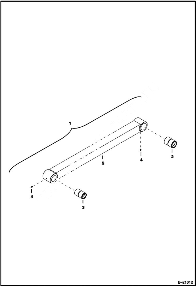 Схема запчастей Bobcat BL375 - LINK MAIN FRAME