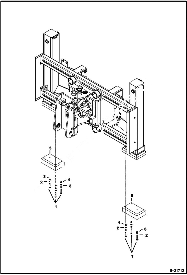 Схема запчастей Bobcat BL475 - STREET PAD Side Shift WORK EQUIPMENT