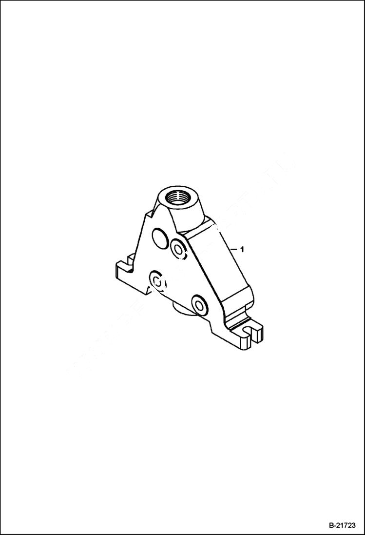 Схема запчастей Bobcat B250 - VALVE SECTION (Outlet Section) HYDRAULIC SYSTEM