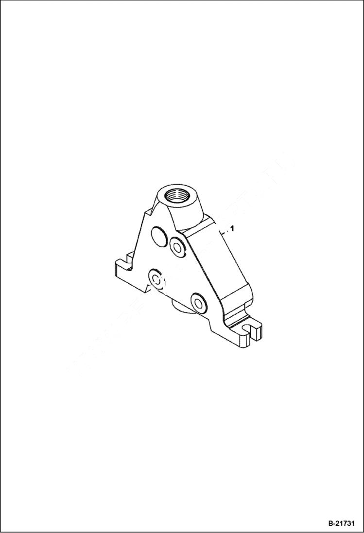 Схема запчастей Bobcat B250 - BACKHOE VALVE SECTION (Outlet Section) HYDRAULIC SYSTEM