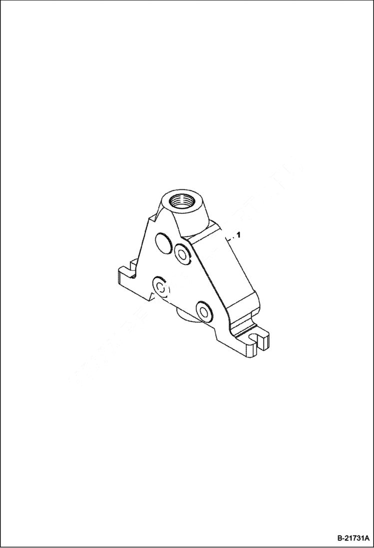 Схема запчастей Bobcat B250 - BACKHOE VALVE SECTION (Outlet Section) HYDRAULIC SYSTEM