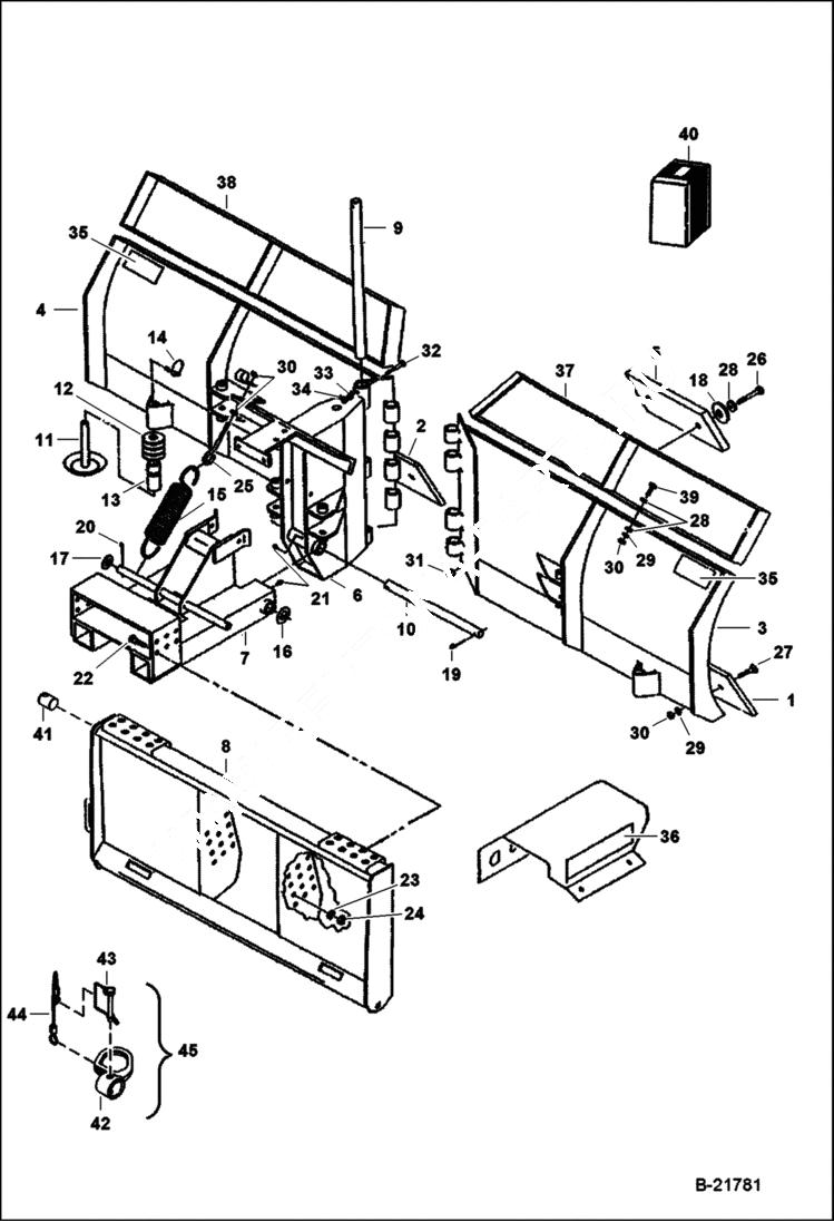 Схема запчастей Bobcat V-BLADE - V-BLADE (72) (84) (96) (108) Loader