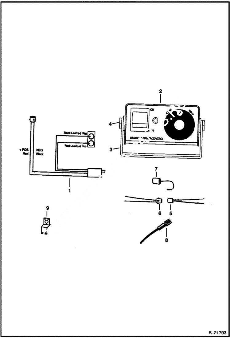 Схема запчастей Bobcat SPREADER - SPREADER (Controller & Wiring) (0064) Loader