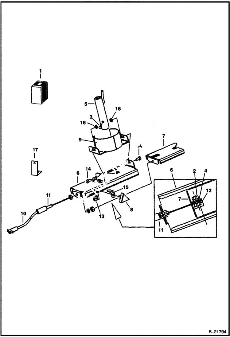 Схема запчастей Bobcat SPREADER - SPREADER (Gate Assembly Kit) (0064) Loader