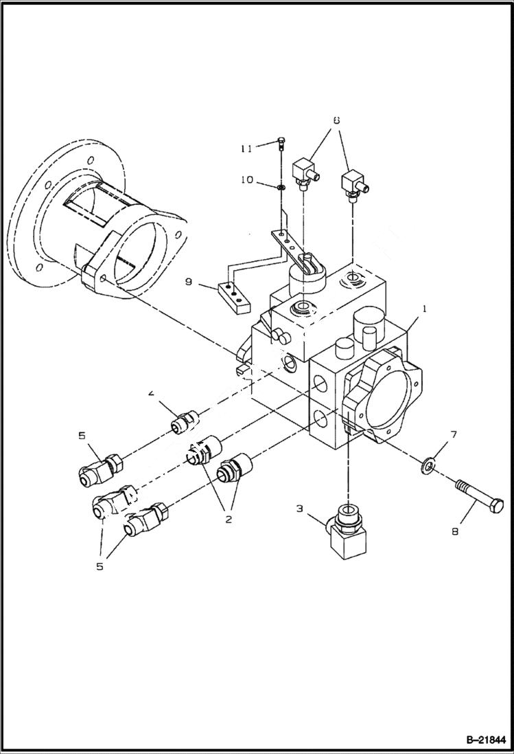 Схема запчастей Bobcat BCA12 - PROPULSION PUMP ASSEMBLY POWER UNIT