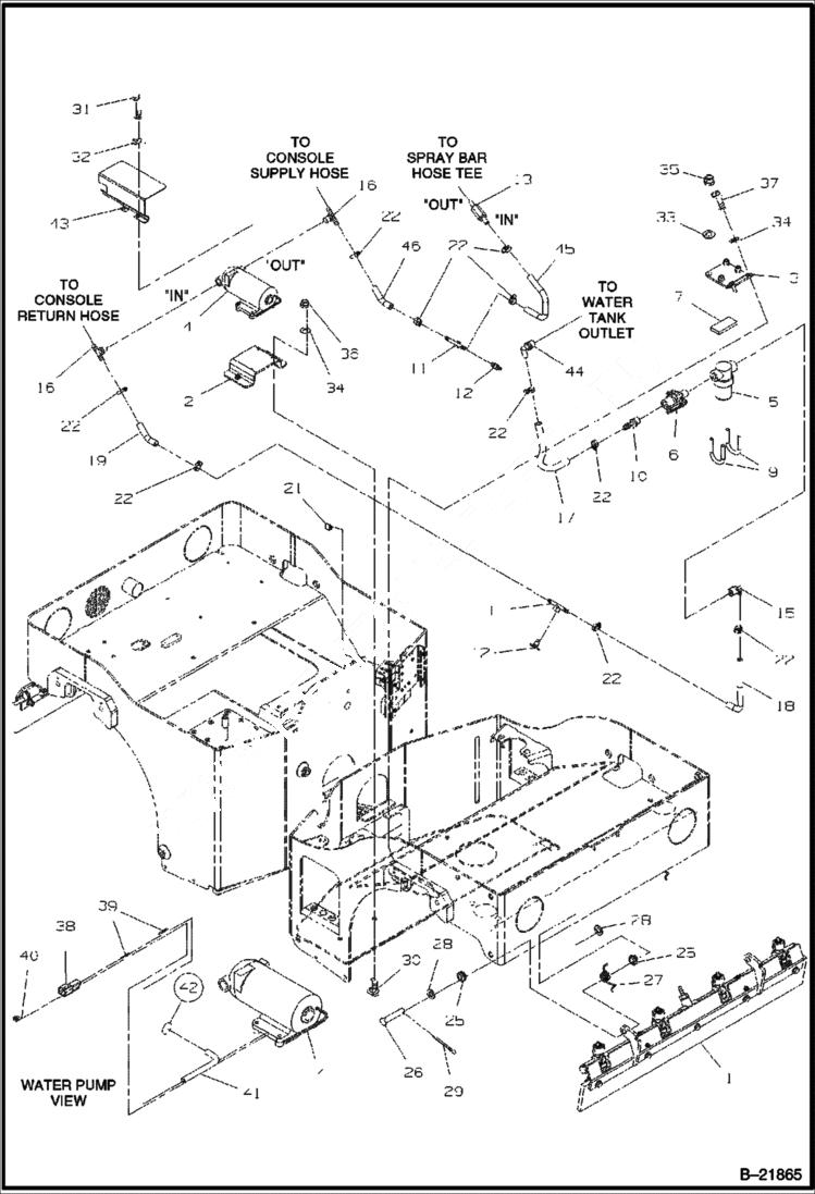 Схема запчастей Bobcat BCA12 - PRESSURIZED WATER SYSTEM INSTALLATION (Optional) WATER SYSTEM