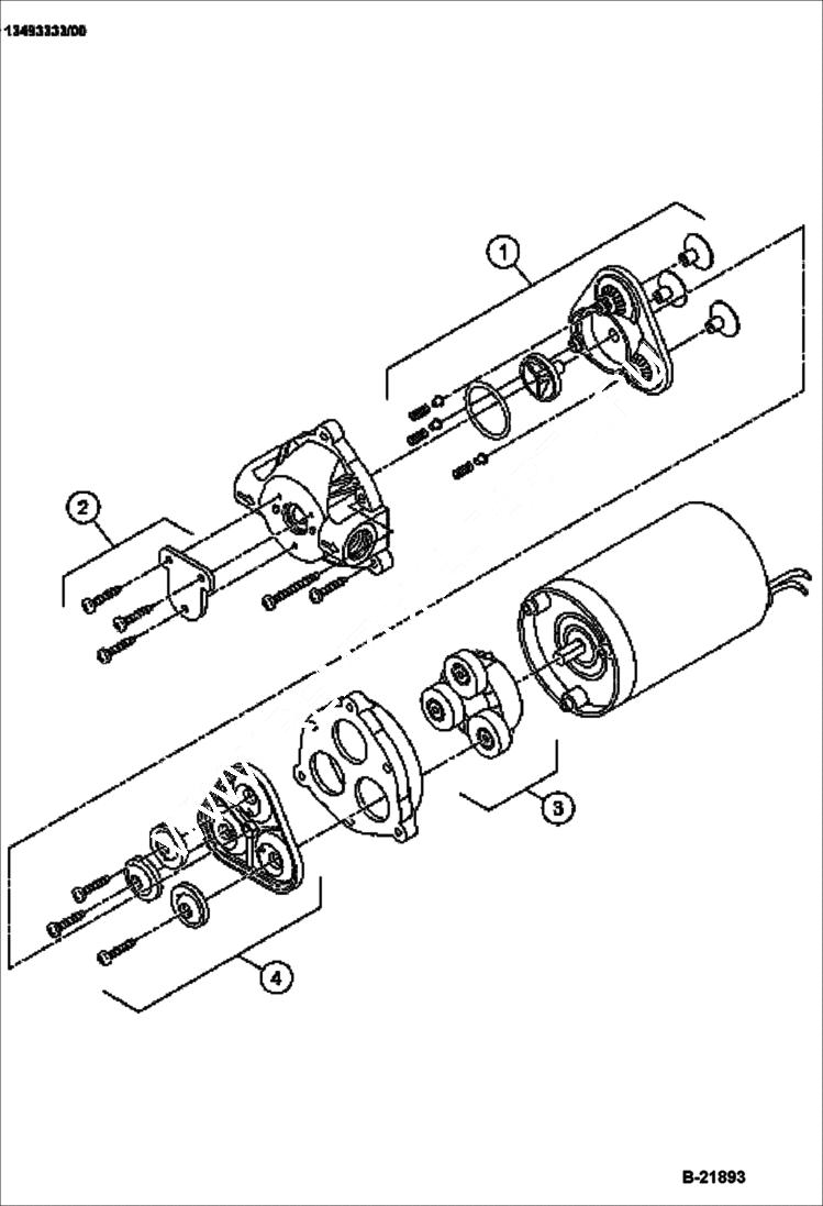 Схема запчастей Bobcat BCA12 - WATER PUMP (Internal Breakdown) WATER SYSTEM