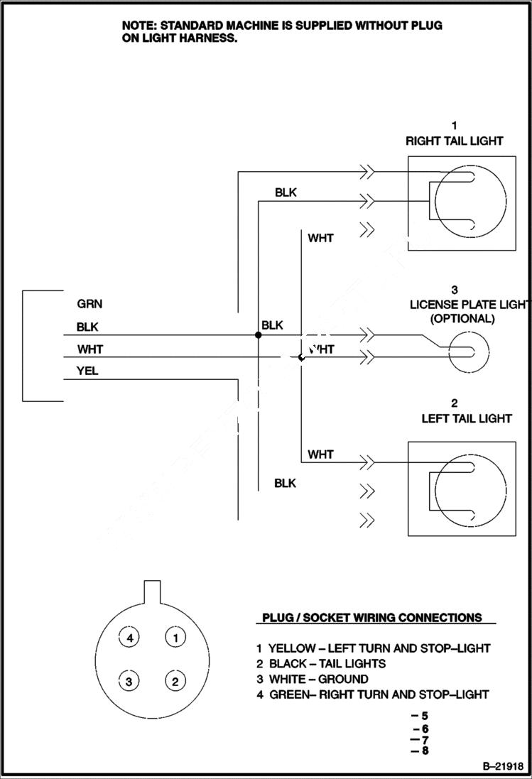 Схема запчастей Bobcat BAP185 - STD WIRING DIAGRAM MAIN FRAME