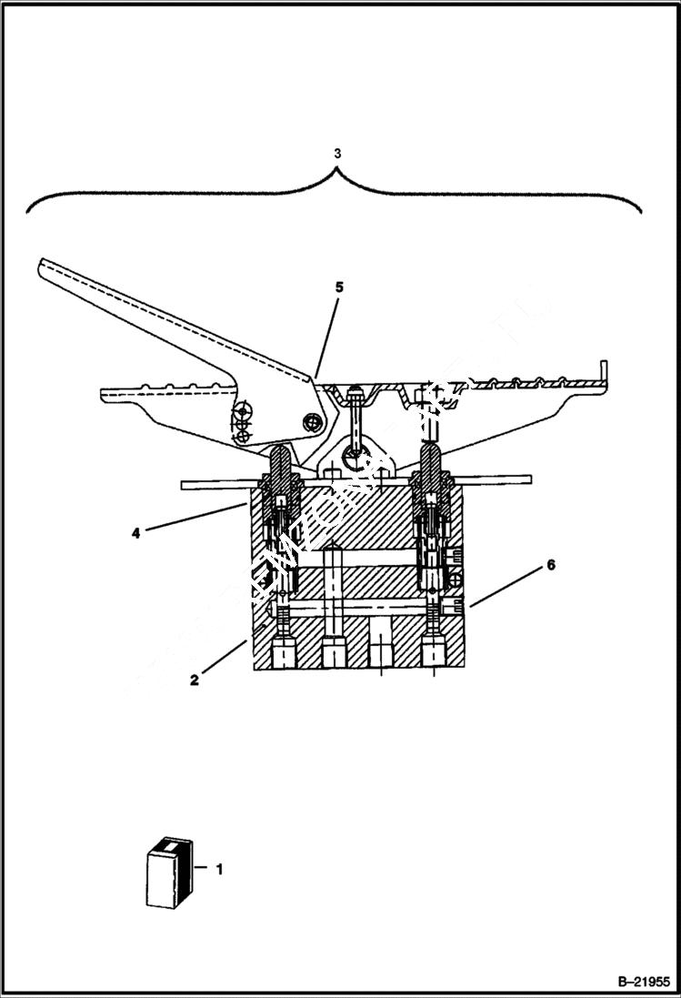 Схема запчастей Bobcat BL370 - HYDRAULIC REMOTE Plug HYDRAULIC SYSTEM