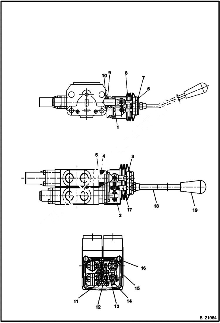 Схема запчастей Bobcat BL275 - LOADER CONTROLS CONTROLS