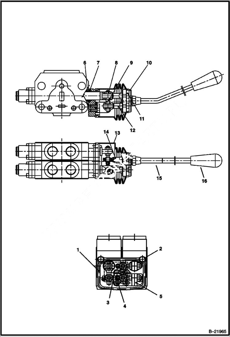 Схема запчастей Bobcat BL570 - CONTROLS Backhoe CONTROLS