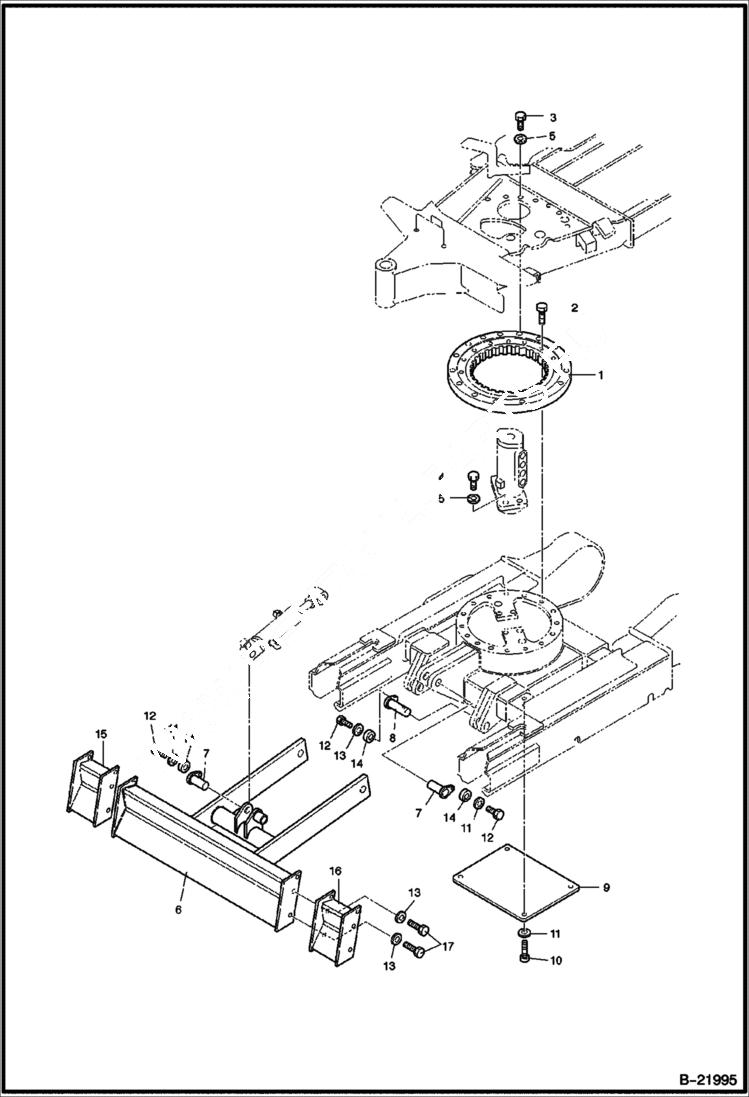 Схема запчастей Bobcat 316 - TRACK FRAME UNDERCARRIAGE