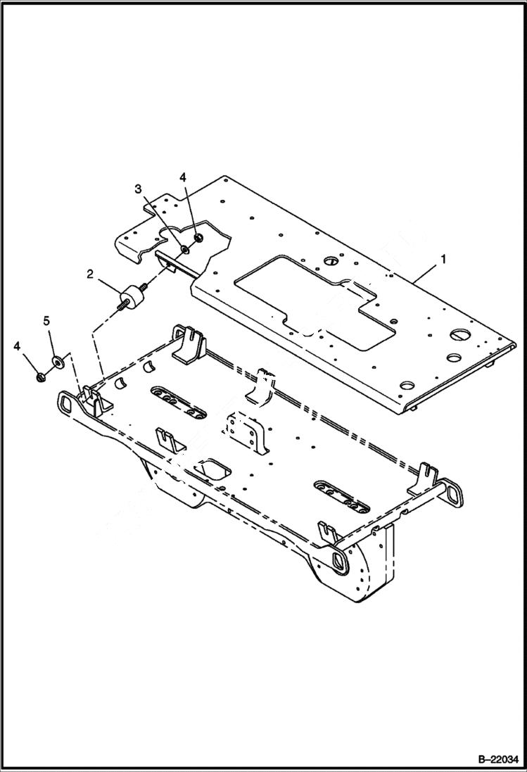 Схема запчастей Bobcat BCT13 - BASEPLATE MAIN FRAME