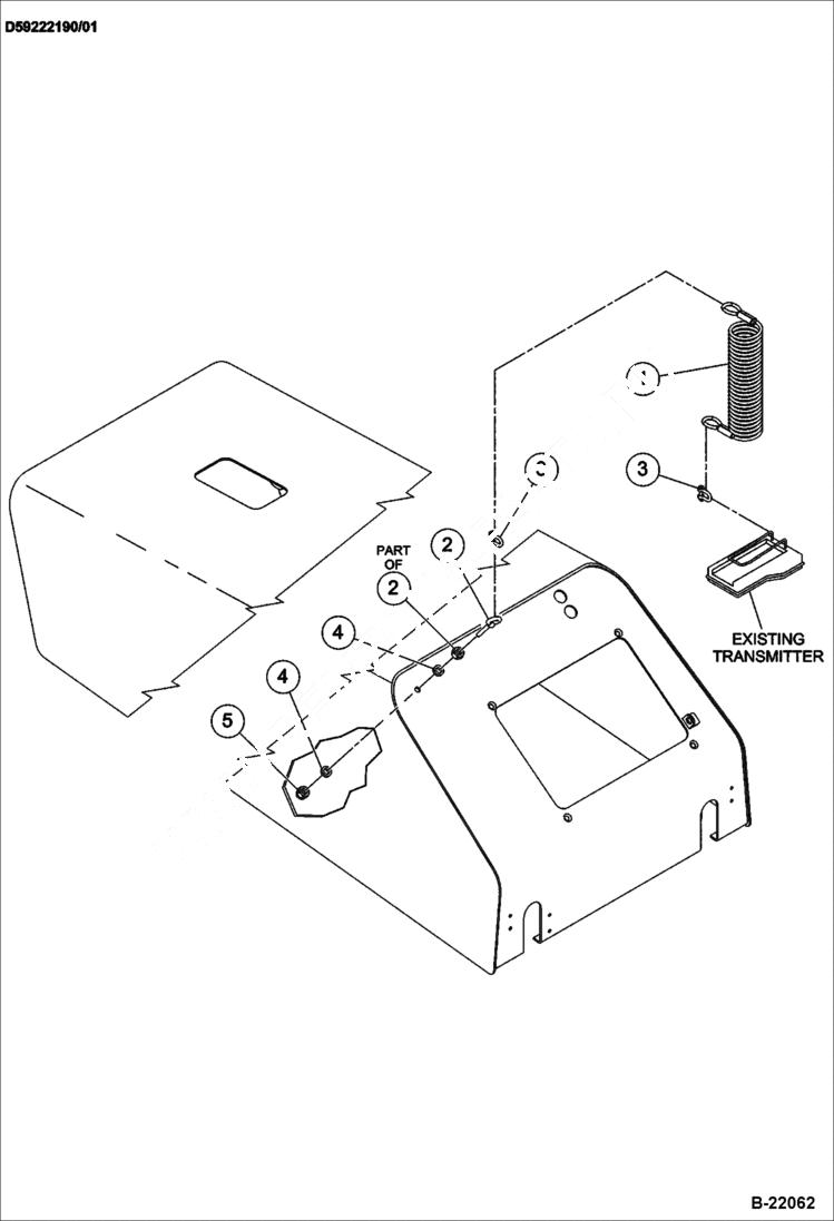 Схема запчастей Bobcat BCT13 - REMOTE TETHER ELECTRICAL SYSTEM