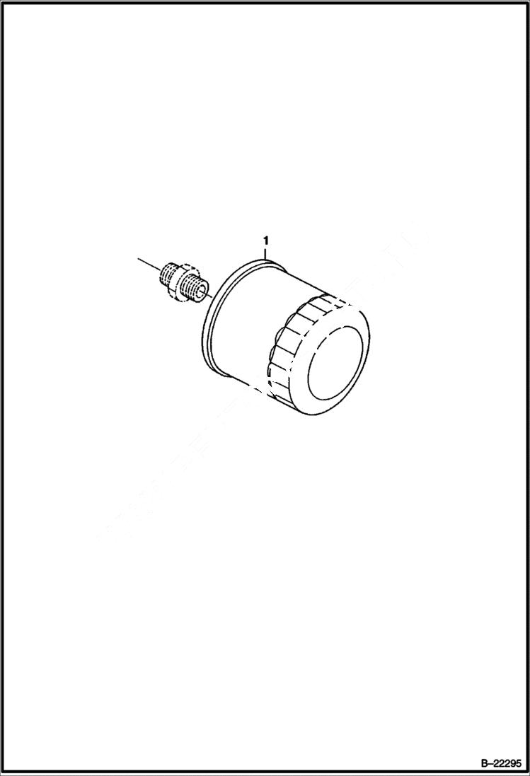 Схема запчастей Bobcat 430 - OIL FILTER (S/N 562511001 & Above) POWER UNIT