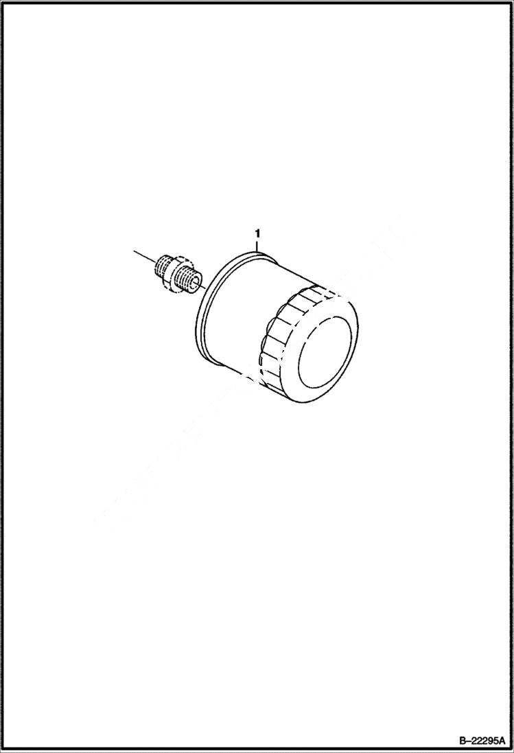 Схема запчастей Bobcat 430 - OIL FILTER (S/N 562711001 & Above) POWER UNIT