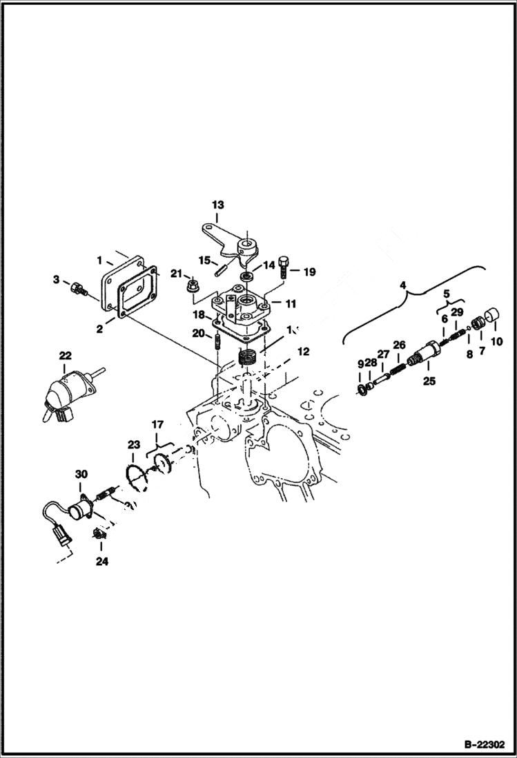 Схема запчастей Bobcat 430 - IDLE APPARATUS (S/N 562511001 & Above) POWER UNIT