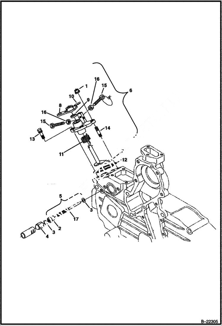 Схема запчастей Bobcat 430 - SPEED CONTROL PLATE POWER UNIT