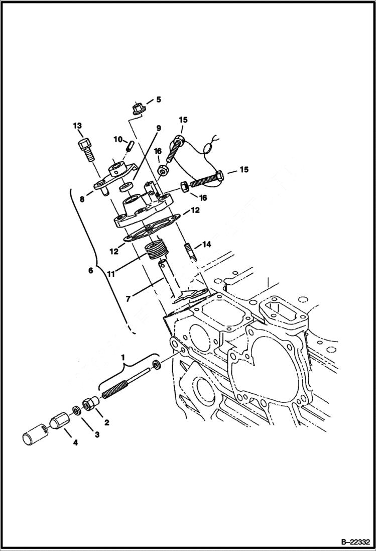 Схема запчастей Bobcat 435 - SPEED CONTROL PLATE (S/N 562611001 & Above) POWER UNIT