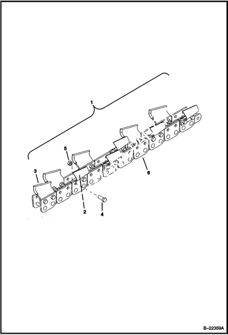 Схема запчастей Bobcat TRENCHERS - TRENCHER (Chain Assy) (4 Depth - 6 Width - Double Std Pattern) (LT313) Loader