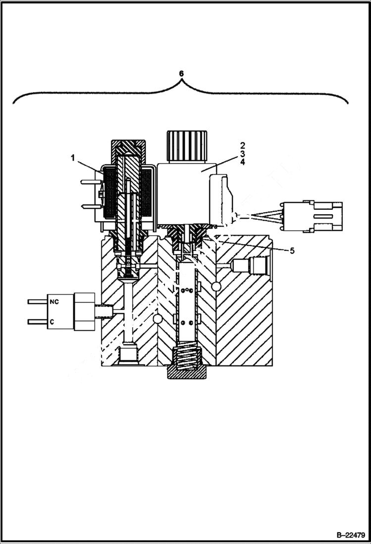 Схема запчастей Bobcat BCA24 - BRAKE VALVE COMPONENT BREAKDOWNS
