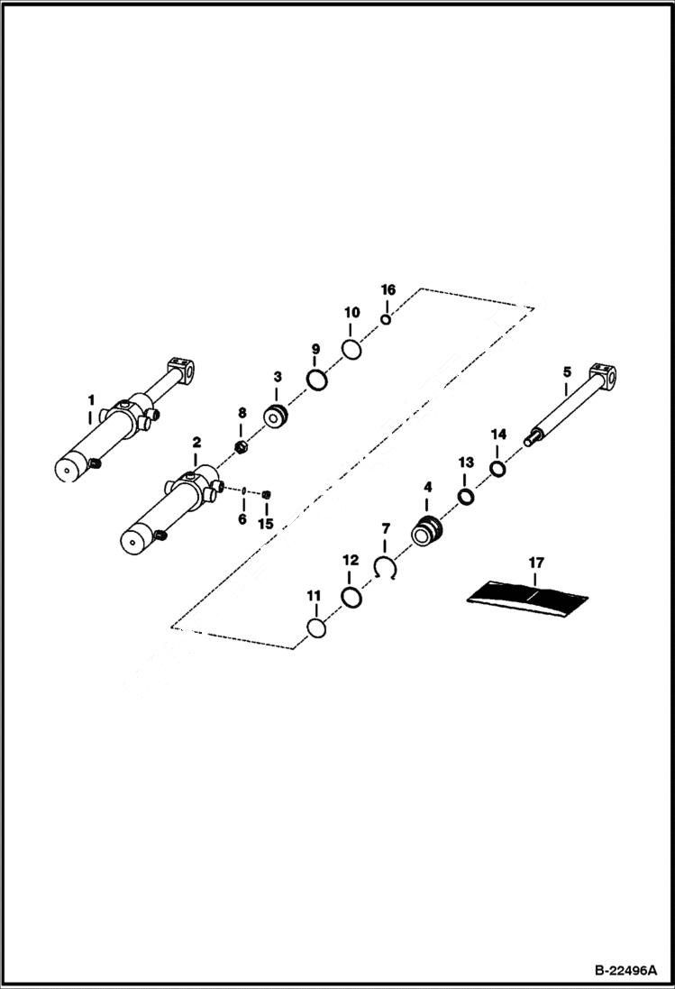 Схема запчастей Bobcat PLANERS - PLANER (Depth Control Cylinder) (Surface Planer) (16 231100101 & Above) Loader