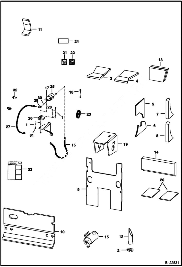 Схема запчастей Bobcat S-Series - SOUND OPTION ACCESSORIES & OPTIONS