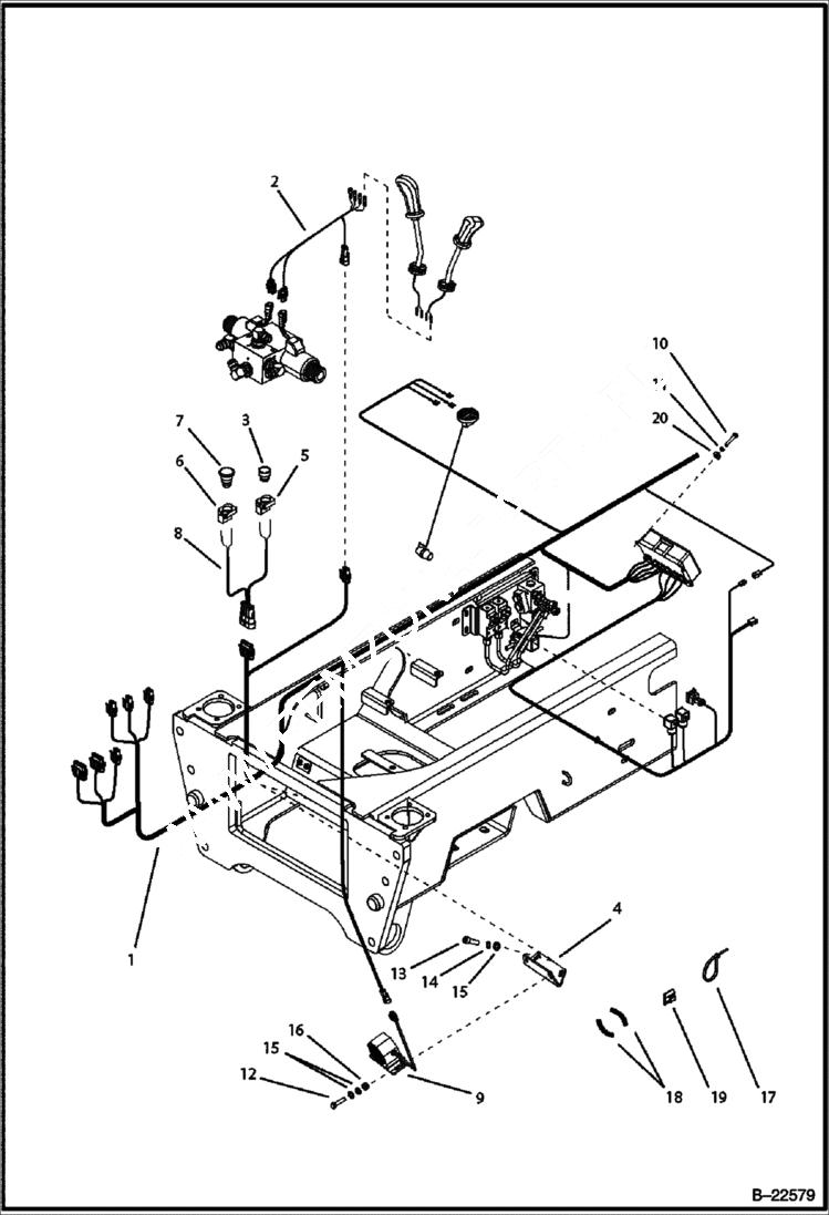 Схема запчастей Bobcat B250 - ELECTRICAL ELECTRICAL SYSTEM