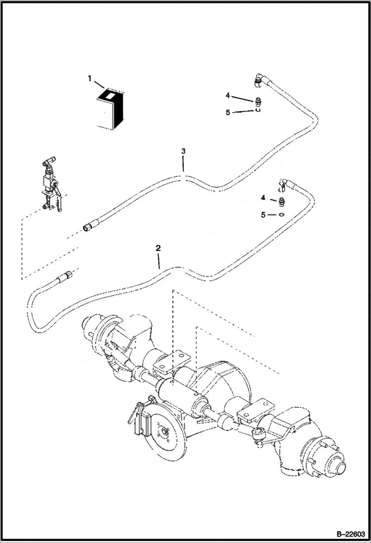 Схема запчастей Bobcat B250 - HYDRAULIC CIRCUITRY Frame HYDRAULIC SYSTEM