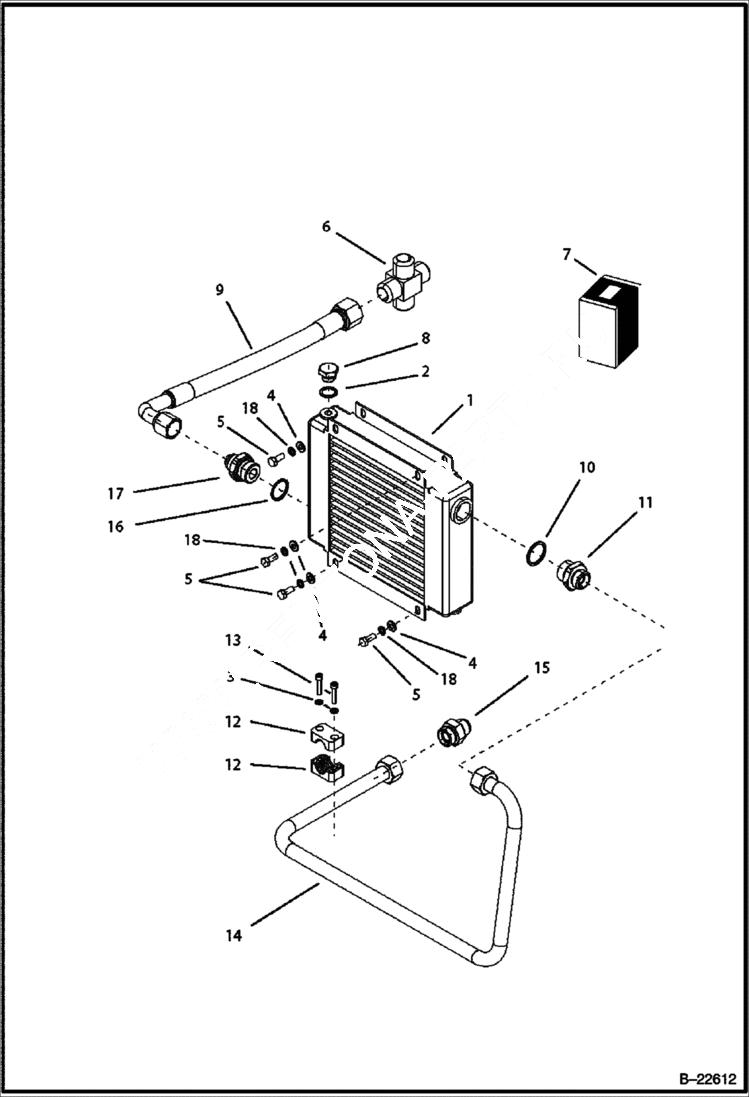 Схема запчастей Bobcat BL275 - HYDRAULIC CIRCUITRY Frame HYDRAULIC SYSTEM