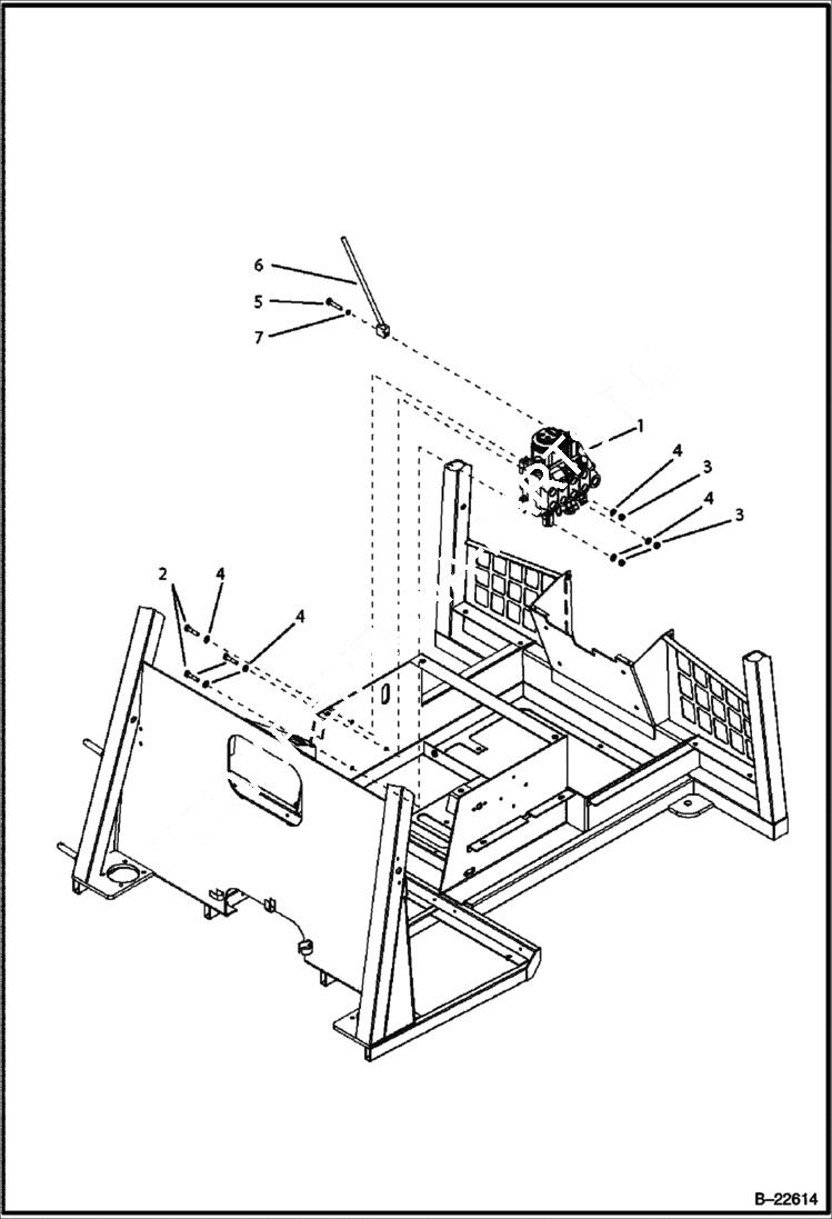 Схема запчастей Bobcat B250 - HYDRAULIC CIRCUITRY Frame HYDRAULIC SYSTEM