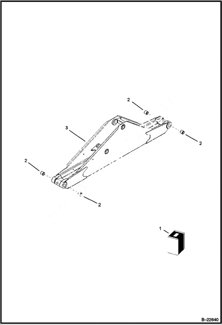 Схема запчастей Bobcat BL275 - BOOM & BUSHING Side Shift Backhoe WORK EQUIPMENT