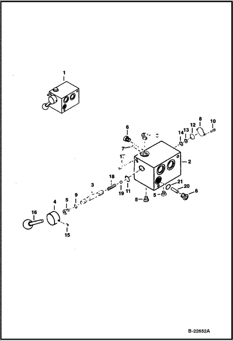 Схема запчастей Bobcat TRENCHERS - TRENCHER (Side Shift Selector Valve) (LT213) (LT313) Loader