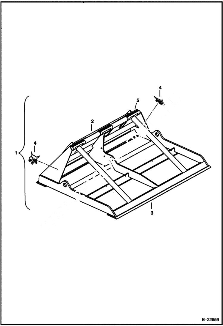 Схема запчастей Bobcat LAND PLANE - LANDPLANE (Basic) (48 6151) (72 6152) (78 6153) Loader