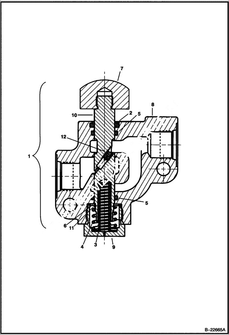 Схема запчастей Bobcat BACKHOE - BACKHOE (Flow Control Valve) (811 6300) (8811 6301) 811/8811 BACKHOE