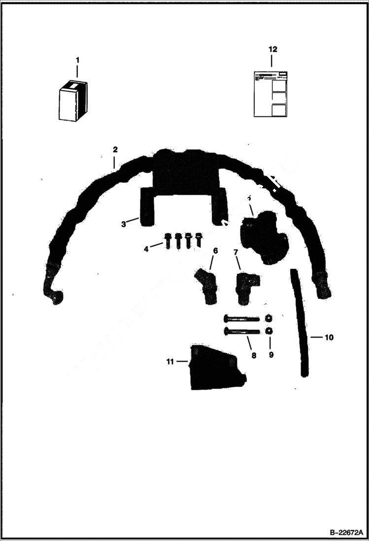 Схема запчастей Bobcat BACKHOE - BACKHOE (Flow Control Kit) (811 6300) (8811 6301) 811/8811 BACKHOE