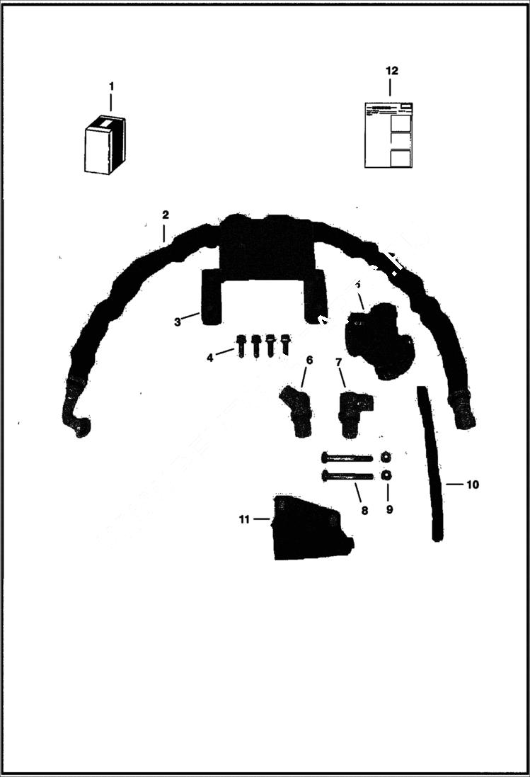 Схема запчастей Bobcat BACKHOE - BACKHOE (Flow Control Kit) (607 7750) 607 BACKHOE