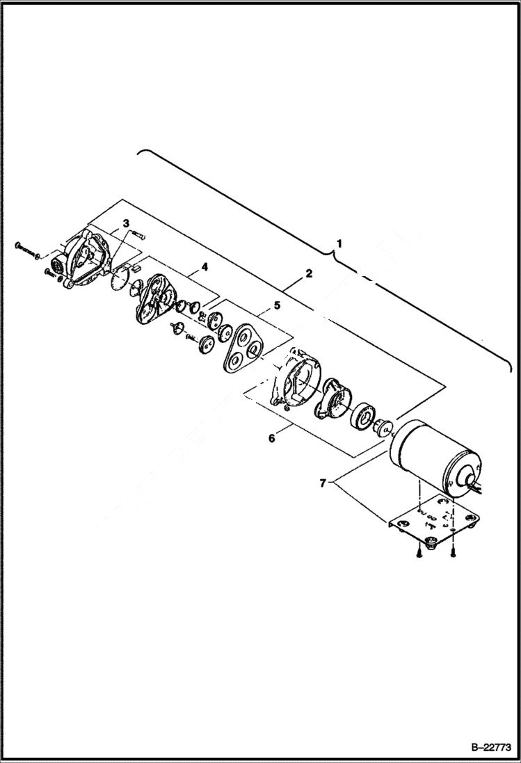 Схема запчастей Bobcat WATER KIT - PUMP 75 Gal. & 80 Gal. Water Kits Loader