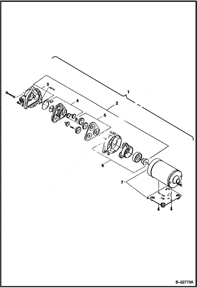 Схема запчастей Bobcat SPRAYER - SPRAYER (Pump) (50 gal 0059) Loader