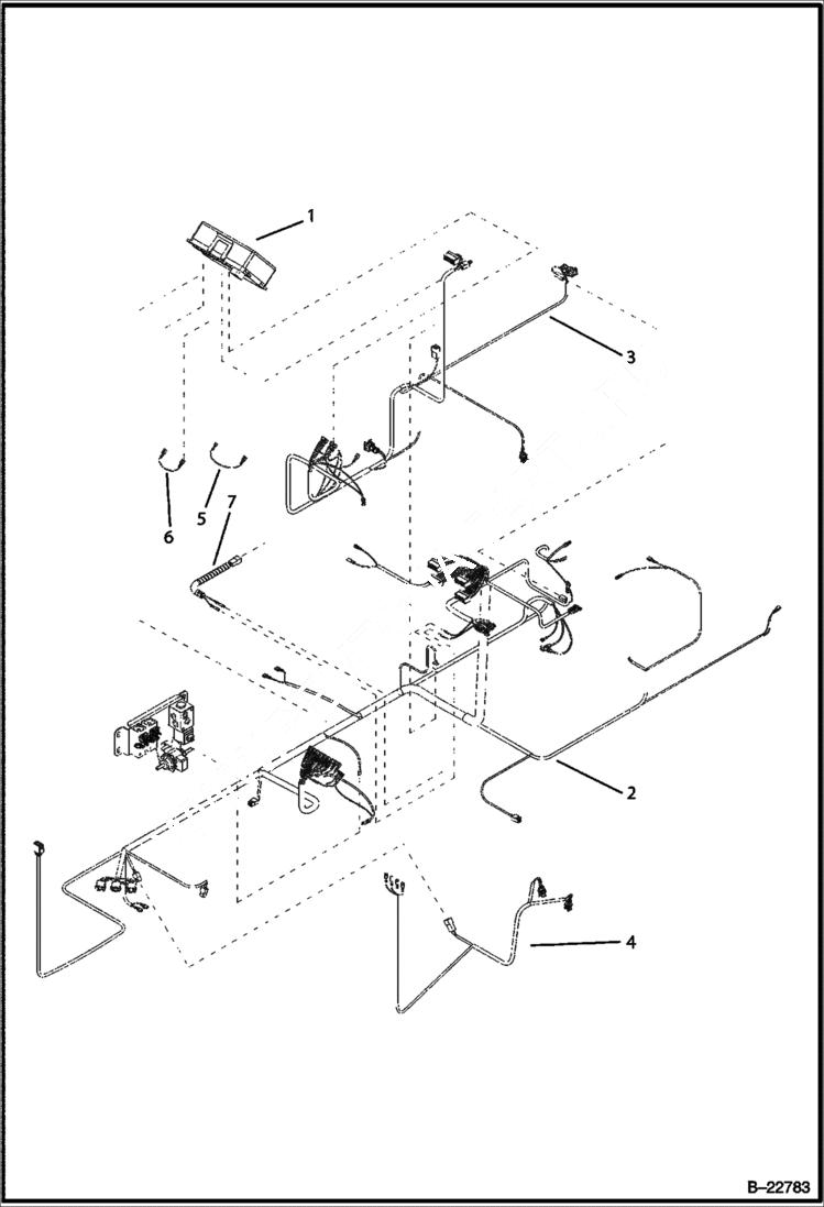 Схема запчастей Bobcat BL275 - ELECTRICAL Main Harness ELECTRICAL SYSTEM