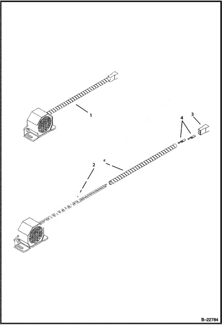 Схема запчастей Bobcat BL275 - BACK-UP ALARM ELECTRICAL SYSTEM