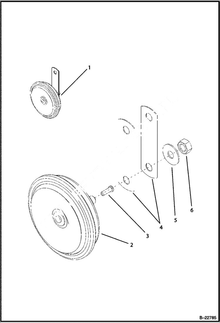 Схема запчастей Bobcat BL275 - HORN ELECTRICAL SYSTEM