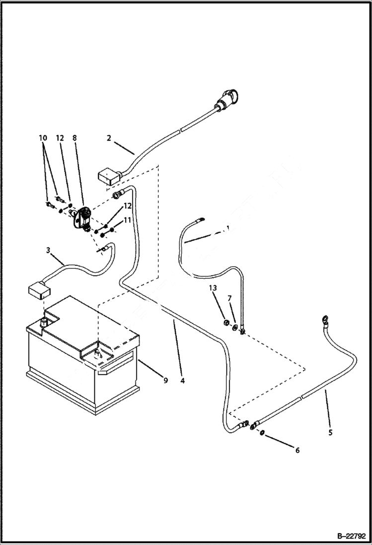 Схема запчастей Bobcat BL275 - ELECTRICAL ELECTRICAL SYSTEM