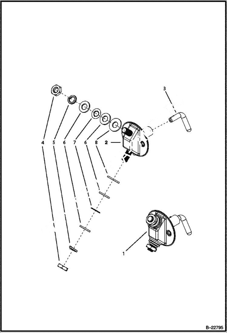 Схема запчастей Bobcat BL275 - ELECTRICAL Battery Disconnector ELECTRICAL SYSTEM